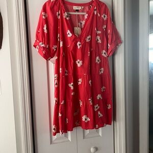 Universal Thread NWT | Red Floral Dress